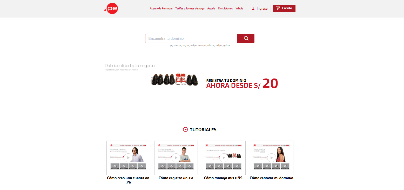 Punto.pe, registrador oficial de dominios .pe